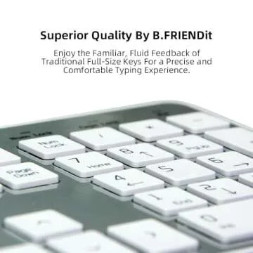 B.FRIENDit Wired USB Keyboard - Ultra-Slim & Quiet