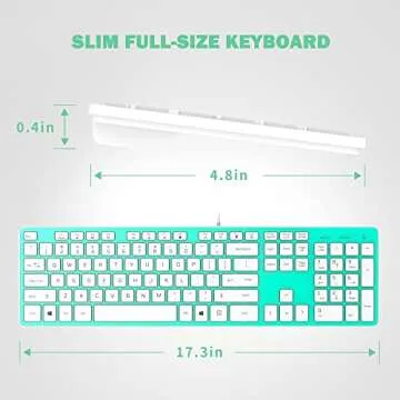 B.FRIENDit Wired USB Keyboard - Ultra-Slim & Quiet