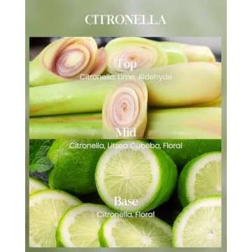 Citronella Candle Outdoor – 110 Hour Burn Time, Natural & Safe