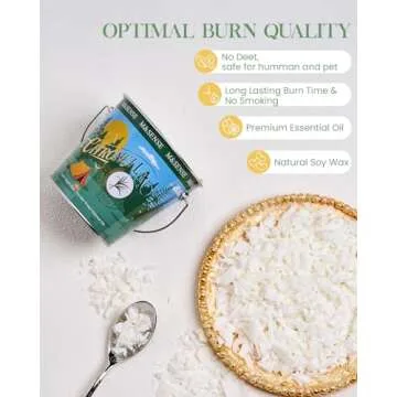 Natural Citronella Candle for Outdoor Use – 110 Hours Burn