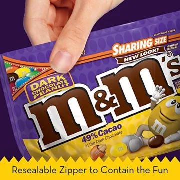 M&M'S Peanut Dark Chocolate Candy Sharing Size 10.1-Ounce Bag