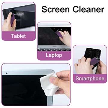 walrfid Screen Cleaner Kit for Smartphones and TVs - Purple