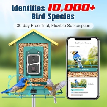 PeckCam® Bird Feeder Camera - 1080P & Solar Powered