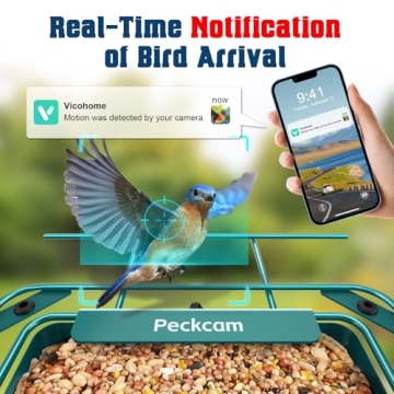 PeckCam® Bird Feeder Camera - 1080P & Solar Powered