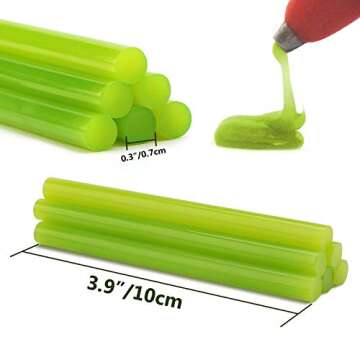 Gartful 120PCS Colored Mini Hot Glue Sticks - 0.28x3.9" Hot Melt Glue Sticks, Multipurpose for Art & Craft Project, Home Decoration, General Repair, Bonding, Sealing, 12 Colors