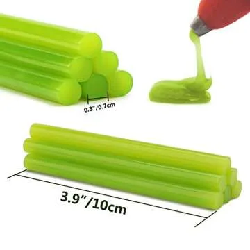 Gartful 120PCS Colored Mini Hot Glue Sticks - 0.28x3.9" Hot Melt Glue Sticks, Multipurpose for Art & Craft Project, Home Decoration, General Repair, Bonding, Sealing, 12 Colors