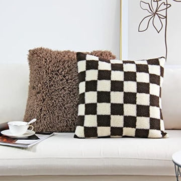 Luxury Checkerboard Decorative Pillow Covers for Couch