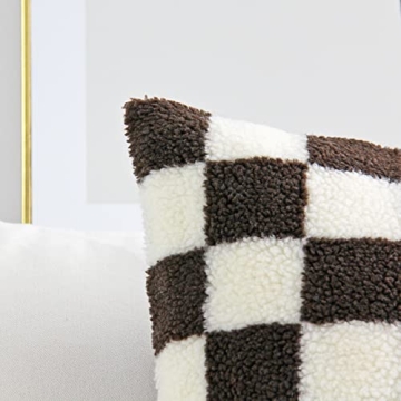 Luxury Checkerboard Decorative Pillow Covers for Couch