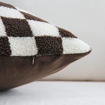 Luxury Checkerboard Decorative Pillow Covers for Couch