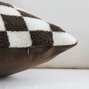 Luxury Checkerboard Decorative Pillow Covers for Couch