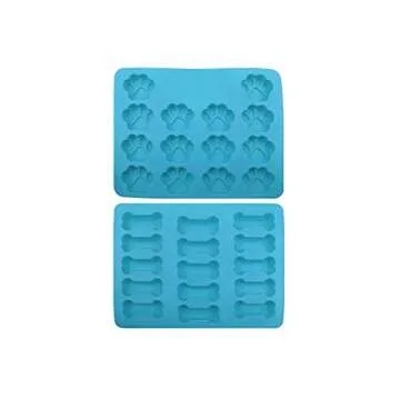 Win&Co Puppy Paws & Bones ® Silicone Baking Molds-Pan-Ice Trays Set of 2