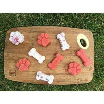 Win&Co Puppy Paws & Bones ® Silicone Baking Molds-Pan-Ice Trays Set of 2