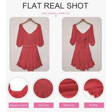 Dokotoo Trendy Off Shoulder Beach Dress for Women 2025