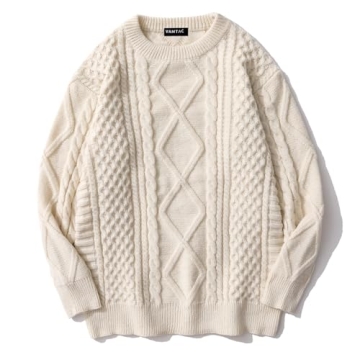 Vamtac Women's Oversized Sweater - Cozy Cable Knit Pullover for Every Occasion