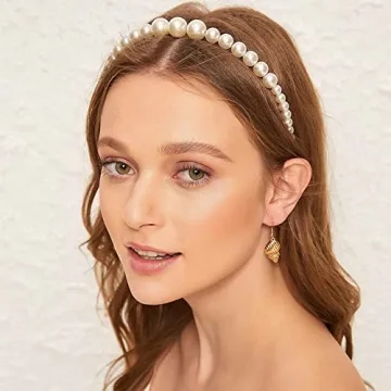 BEAYFILY Elegant Pearl Hairbands for Women and Girls