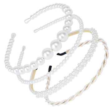 BEAYFILY Elegant Pearl Hairbands for Women and Girls