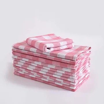Fingercraft Cotton Napkins - Vibrant 12 Pack for Events