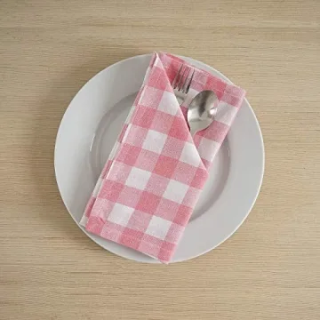 Fingercraft Cotton Napkins - Vibrant 12 Pack for Events