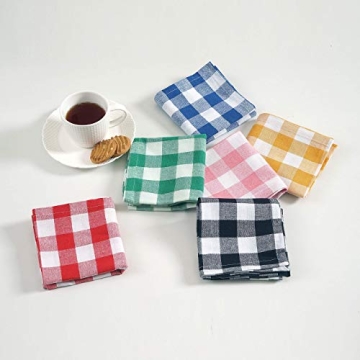 Fingercraft Cotton Napkins - Vibrant 12 Pack for Events