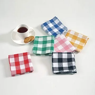 Fingercraft Cotton Napkins - Vibrant 12 Pack for Events
