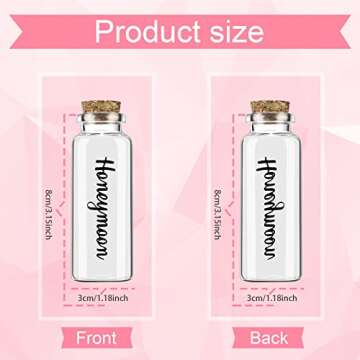 2 pcs Mr and Mrs Luggage Tags Set, Honeymoon Essentials Gifts Honeymoon Sand Keepsake just Married L...