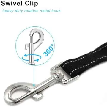 YUCFOREN Reflective Bungee Dog Leash for Safe Walks