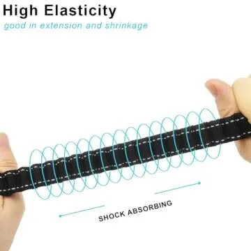 YUCFOREN Reflective Bungee Dog Leash for Safe Walks