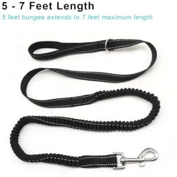 YUCFOREN Reflective Bungee Dog Leash for Safe Walks