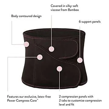 Belly Bandit Original Postpartum Belly Wrap - Belly Wrapping & Compression for Postpartum Recovery - Ease Back Pain, Promote Mobility & Core Support, Nude, X-Large