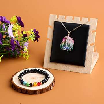 Birsppy 20Pcs Real Healing Crystals for Beginners Set, 7 Raw Chakra Stones,7 Tumbled Gemstones, Lava Bracelet, Necklace, Selenite, Reiki Crystal Grid for Meditation,Spiritual Healing, Positive Energy