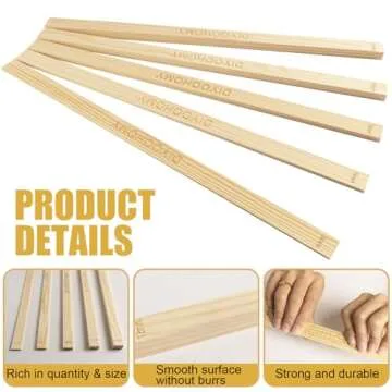 DIYOOHOMY 17in Rolling Pin Thickness Guides for Pottery