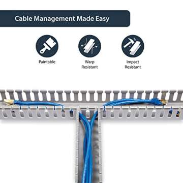 StarTech 2x2in Cable Raceway for Clean Cables