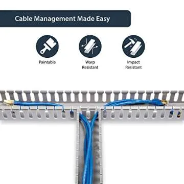 StarTech 2x2in Cable Raceway for Clean Cables