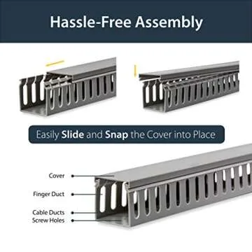 StarTech 2x2in Cable Raceway for Clean Cables