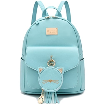 I IHAYNER Girls Fashion Backpack Mini Purse for Women - Light Blue