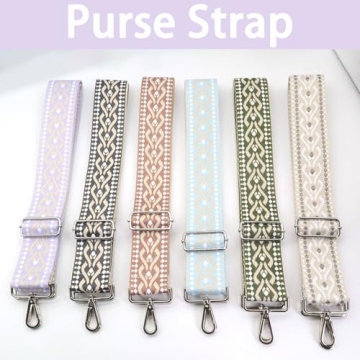 Adjustable 2" Bohemian Purse Strap - 55" with Embroidery