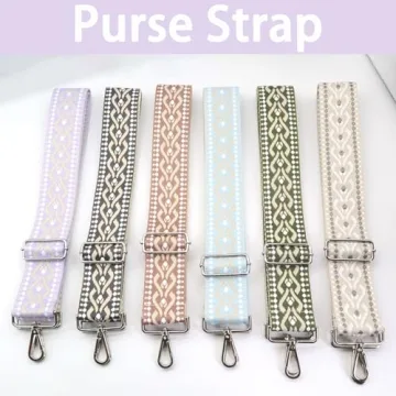 Adjustable 2" Bohemian Purse Strap - 55" with Embroidery