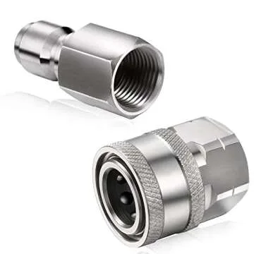 Hotop 2 Sets NPT 3/8 Inch Quick Connector Kit