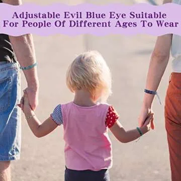 8-Piece Adjustable Evil Eye Beaded Bracelets Set