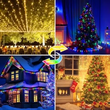 328 FT LED String Lights for Christmas Outdoor Decoration