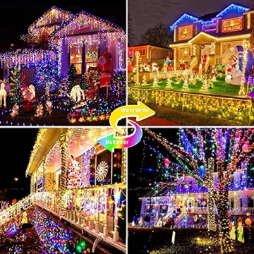328 FT LED String Lights for Christmas Outdoor Decoration