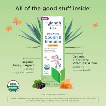 Hyland's Kids Daytime Cough Syrup - Organic & Safe for Kids