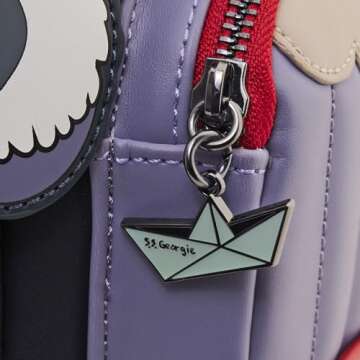 Loungefly IT Pennywise Cosplay Womens Double Strap Shoulder Bag Purse