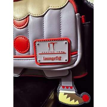 Loungefly IT Pennywise Cosplay Womens Double Strap Shoulder Bag Purse