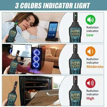 Vlifree EMF Meter Digital LCD Display for Home Safety