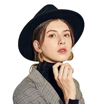 Sedancasesa Women's Belt Buckle Fedora Hat | Stylish & Quality