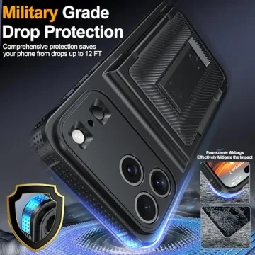 Durable iPhone 17 Pro Max Wallet Case with Kickstand