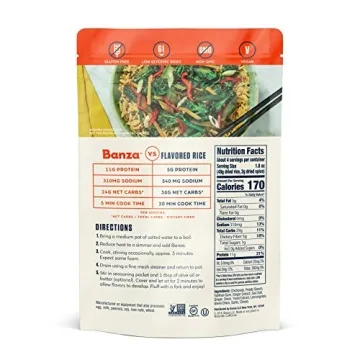Banza Chickpea Rice High Protein Gluten-Free Healthy Alternative 8oz