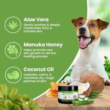 Hot Spot Treatment for Dogs, Cats & Pet Wound Care: Healing Ointment for Pets Itchy Skin Relief, Dry...