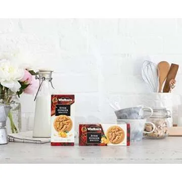 Walker’s Shortbread Stem Ginger Biscuits - 5.3Oz (Pack of 6)
